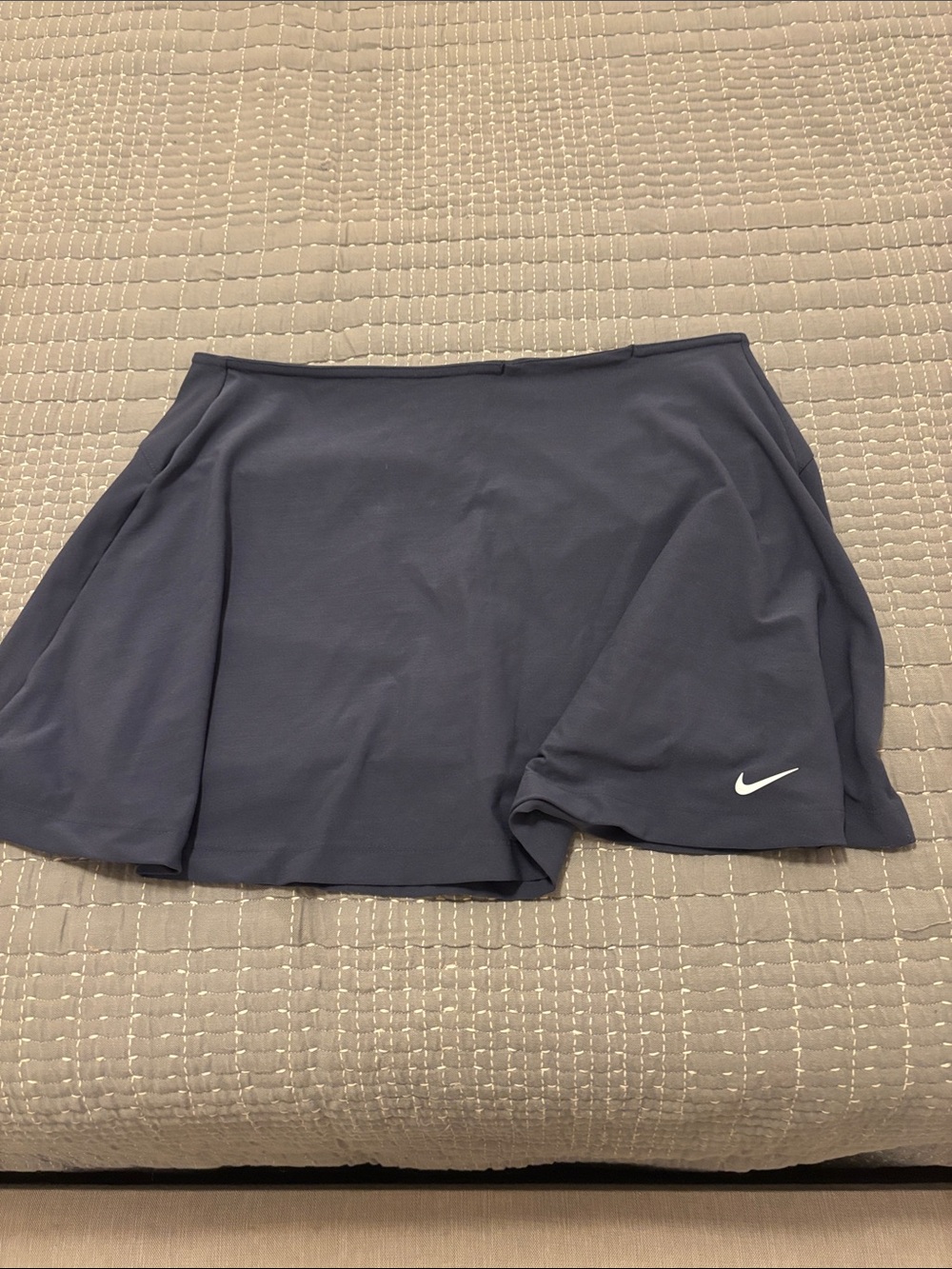 Nike Women's Athletic Skort in Navy with White Swoosh